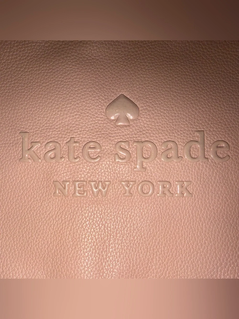 kate spade blush pink pebbled leather laptop sleeve 15”